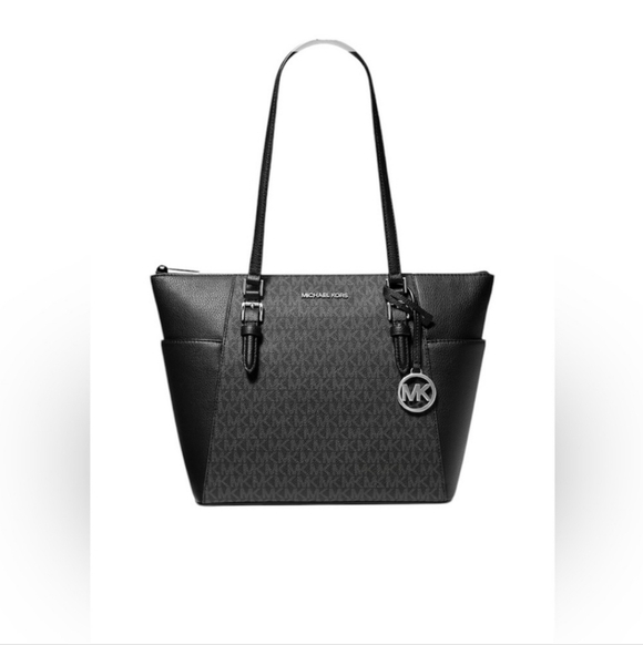Michael Kors Handbags - Michael Kors Charlotte Large TZ Tote With Side Pockets